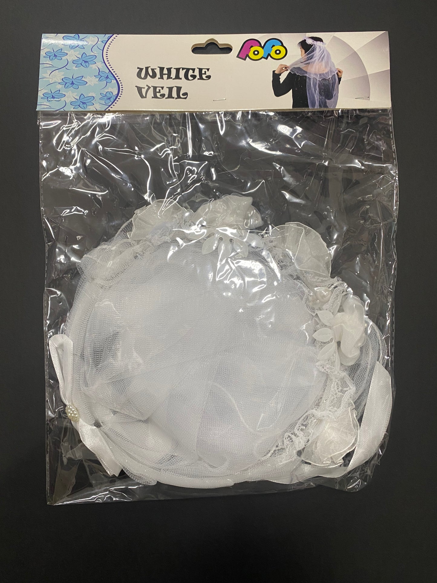 White pearl veil. 4739