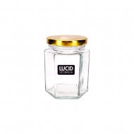 GLASSJARW/GOLD LID 250ML 9.6CMH GJ81295