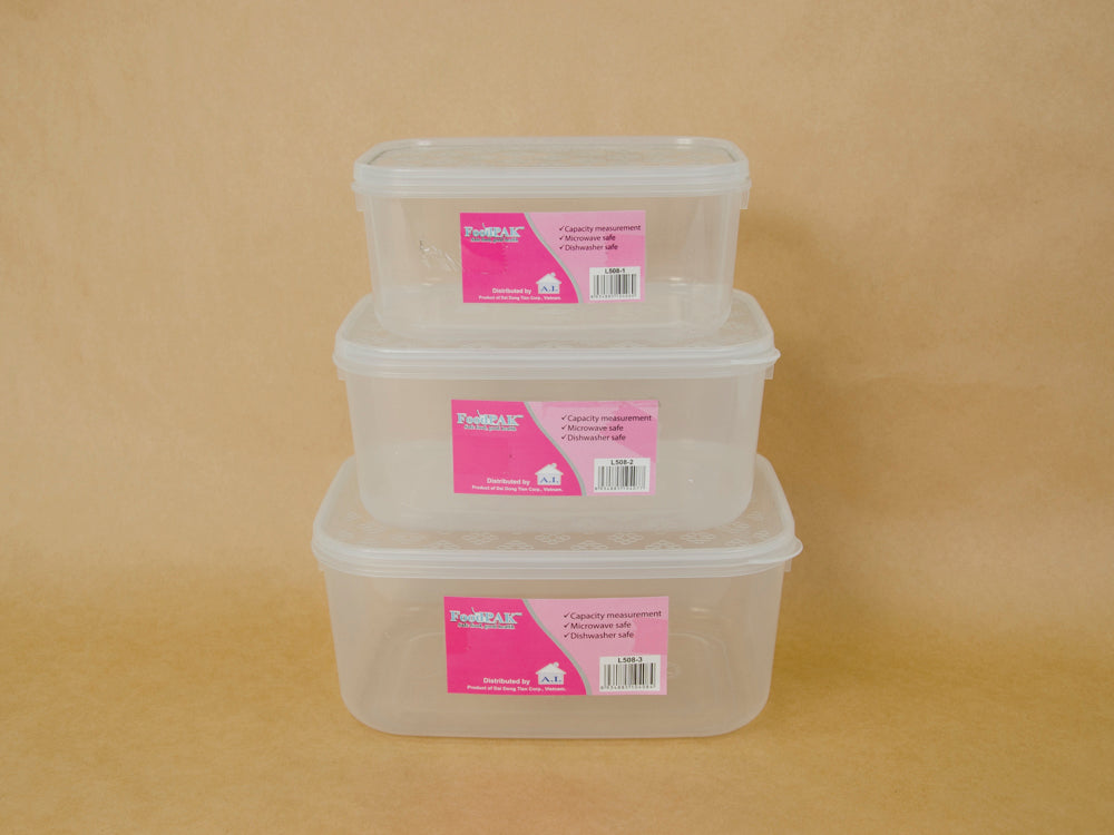 RECT. FOOD CONTAINER S/3 L508