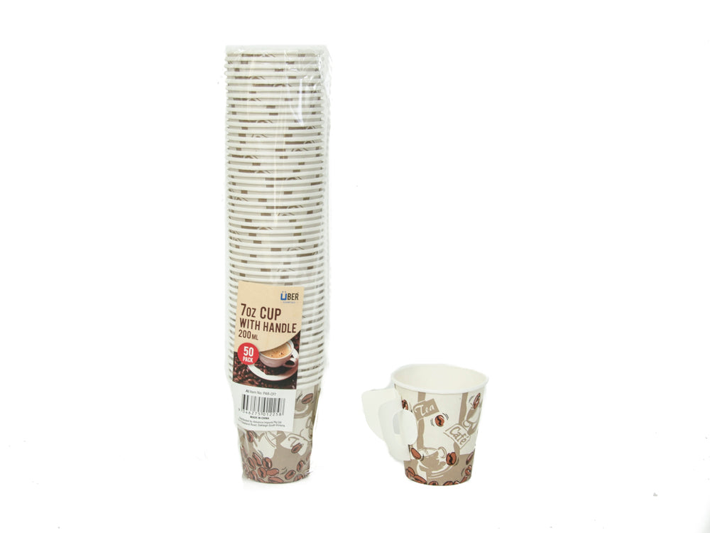 7 OZ CUP WITH HANDLE PACK OF 50 PAR-CF7.