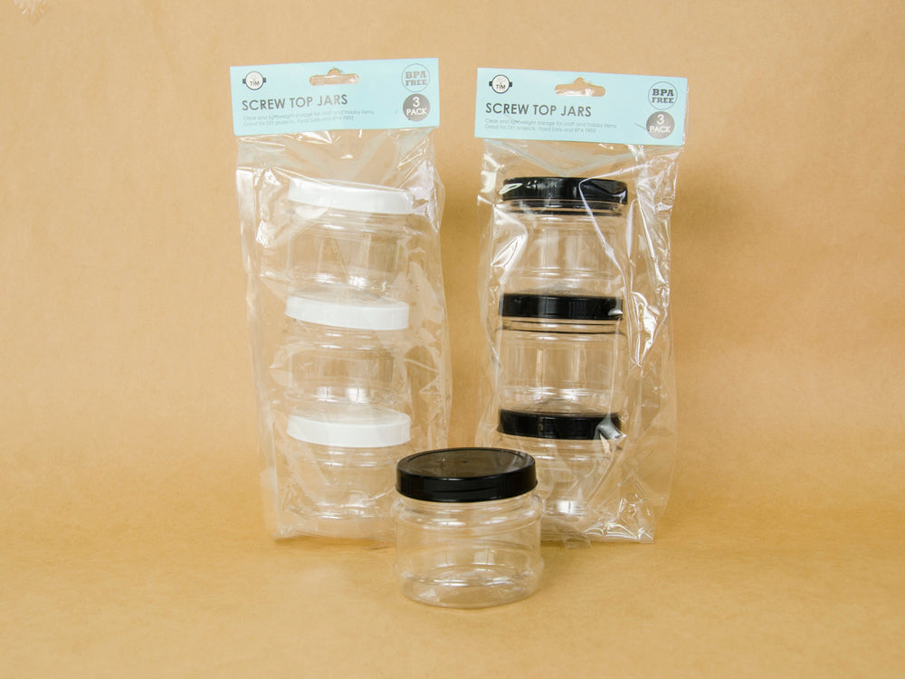 SCREW TOP JARS 260ML JAR883