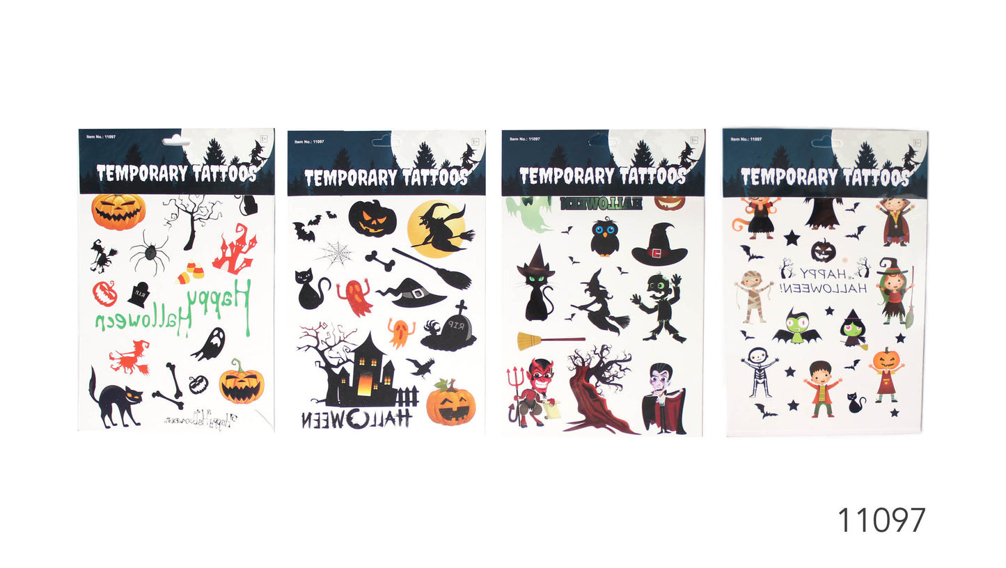 Halloween Tattoos (Cartoon) (Mixed) (11097)