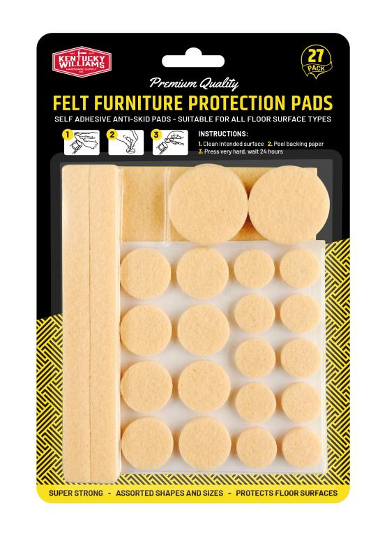 Felt Furniture Protection Pads-Assorted Sizes DUR0626