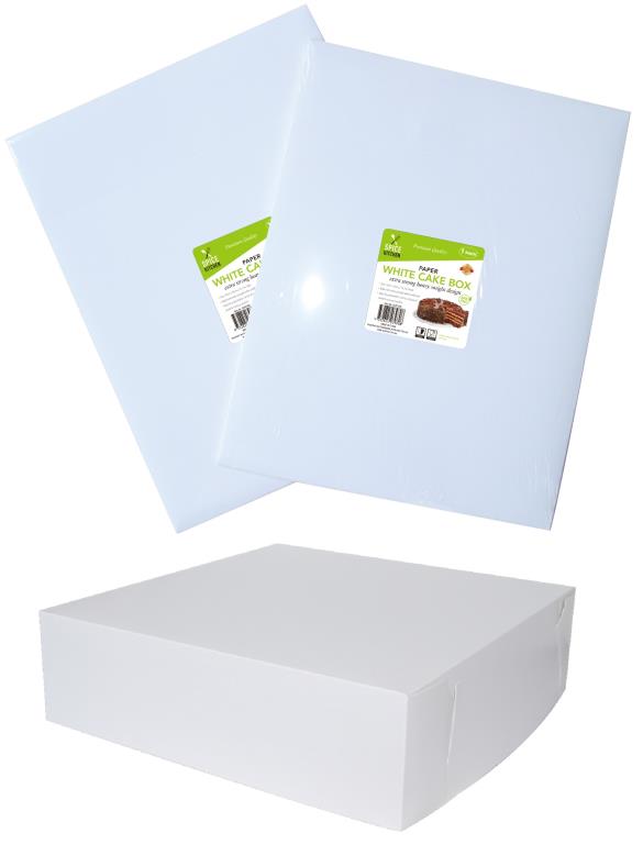 White Cardboard Cake Boxes - Large -1PK DUR3306