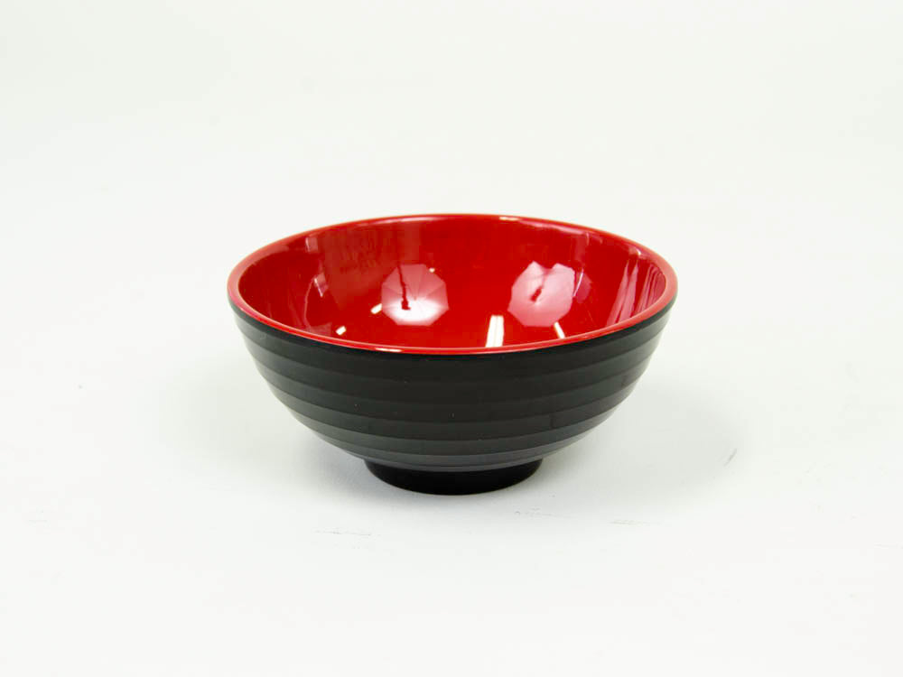 RED AND BLACK 4.5'' RICE BOWL MEL113