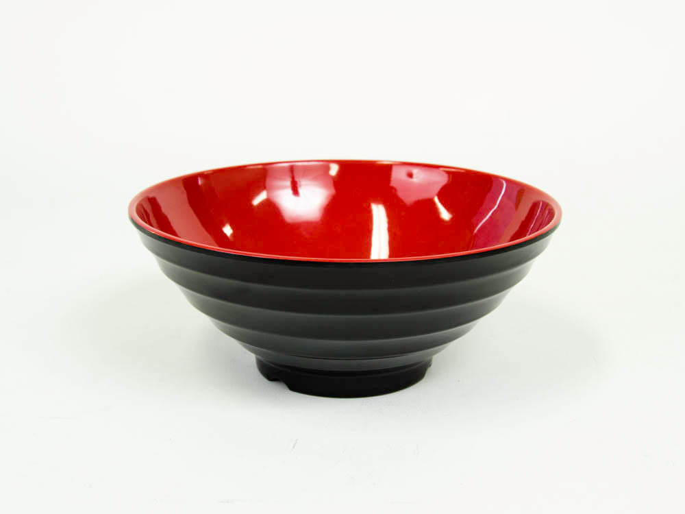 RED AND BLACK 6.7'' CONICAL BOWL MEL114