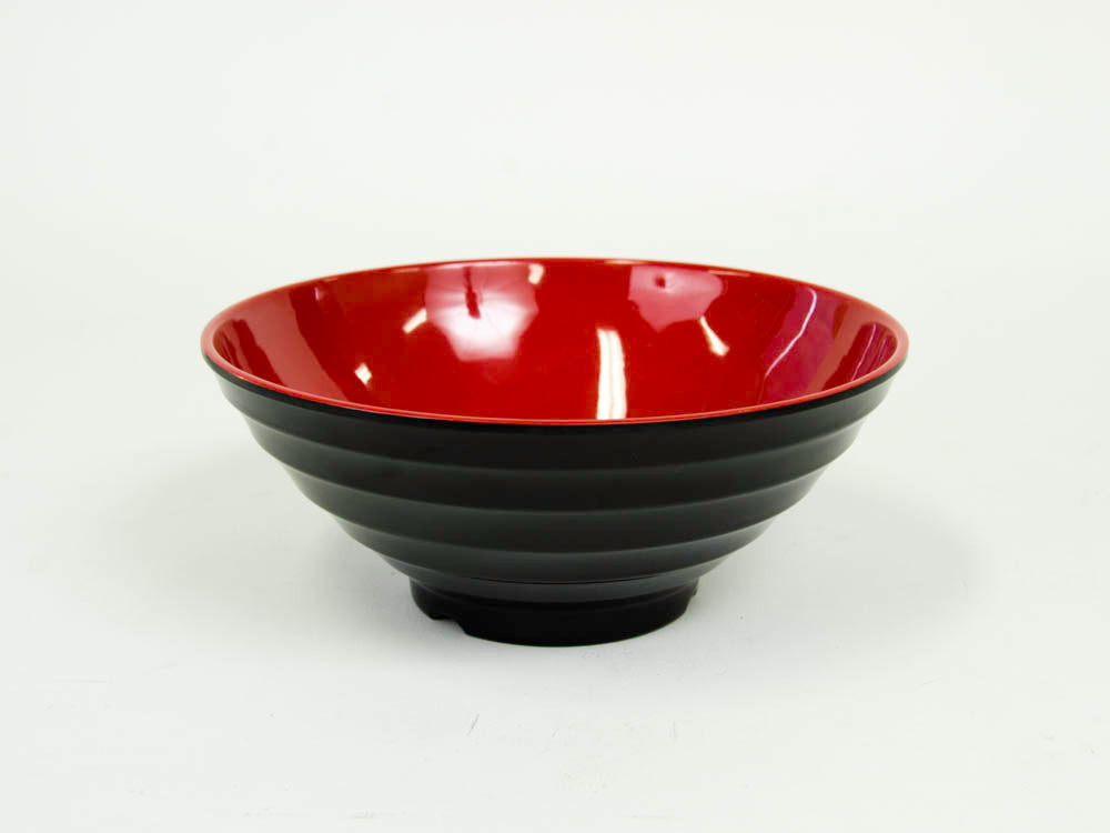RED AND BLACK 7.7''CONICAL BOWL MEL115