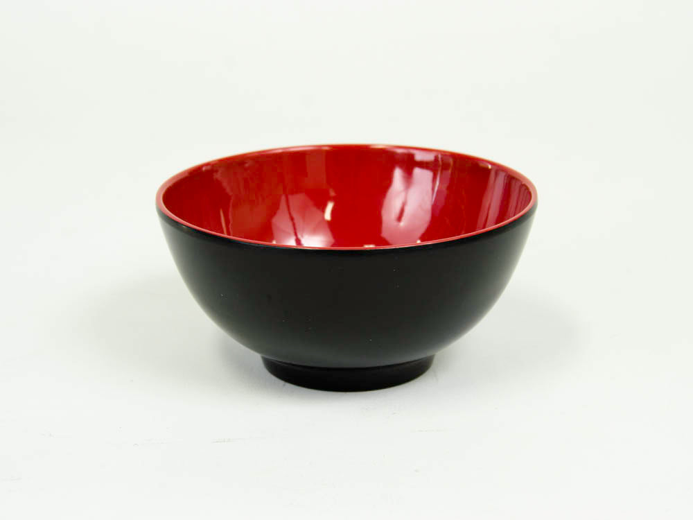 RED AND BLACK 5'' RICE BOWL MEL119