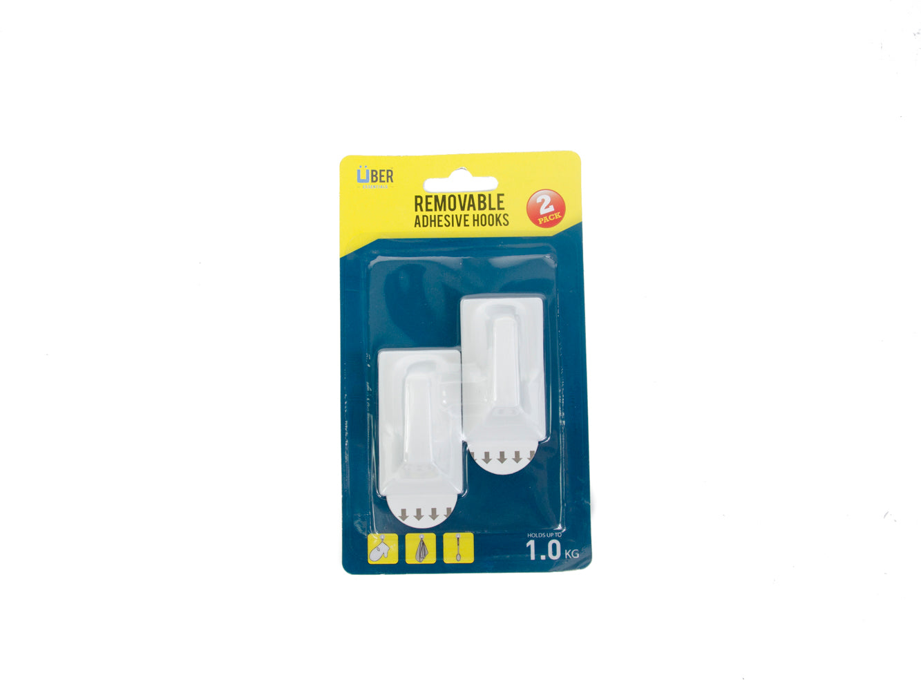 P/2 REMOVABLE ADHESIVE HOOKS HDW1468.