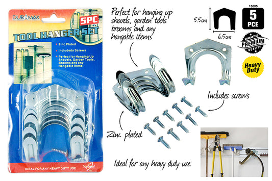 5pce Tool Hanging Set-Zinc Plated. 15085