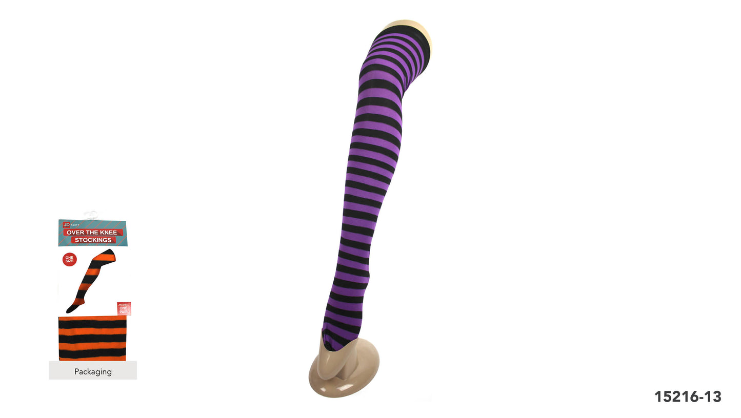Over Knee Stockings Stripe (15216)
