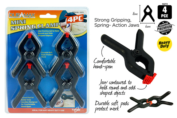 4pce Mini Spring Clamps 15272
