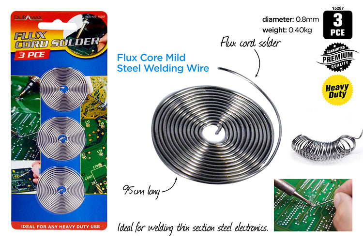 3pce Flux Cord Solder S/B 15287