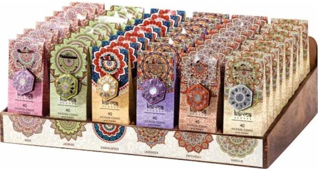 Incense 40 Cones + Decorative Holder Pack. DUR3725