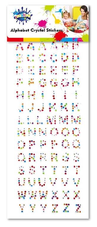 96PK Alphabet Crystal Stickers DUR3804