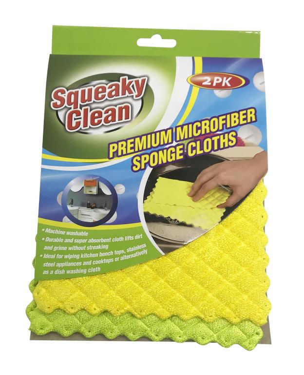 2PK Microfibre Sponge Cloths DUR4046