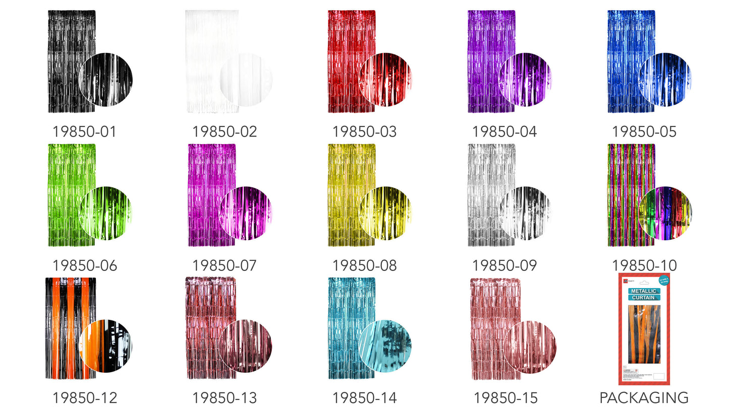 Metallic Tinsel Shimmer Curtain (19850)
