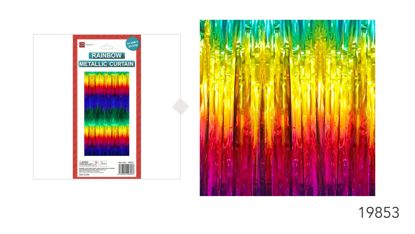 Deluxe Rainbow Metallic Curtain (19853)