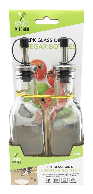 2PK Oil & Vinegar Glass Bottles DUR4165