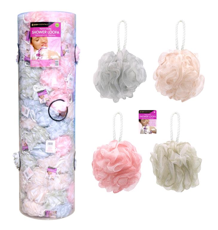Jumbo Shower Loofa (PDQ Cylinder Packaging) DKC08303