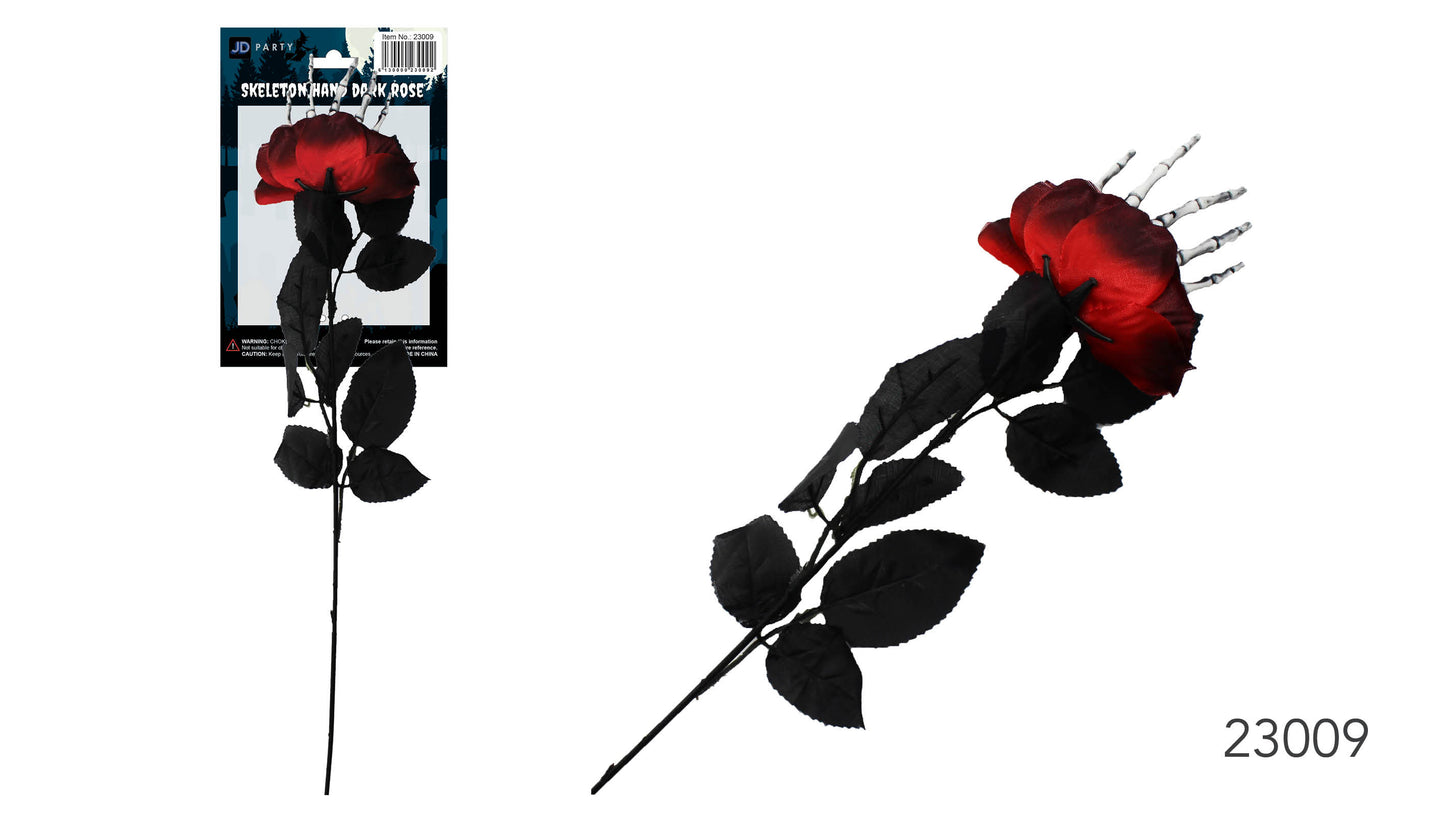Skeleton Hand Dark Rose (23009)