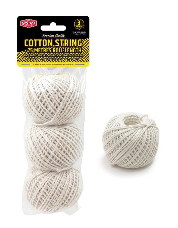 Multi-Purpose Cotton String-75M-3PK DUR2325