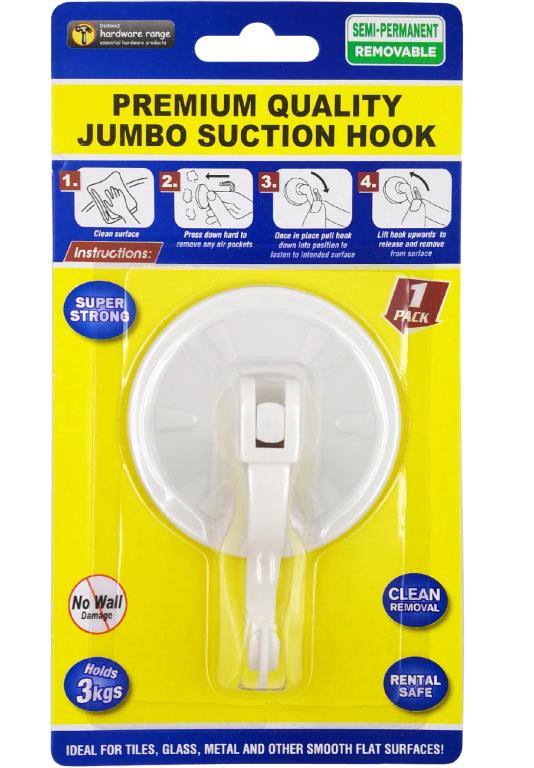 Jumbo Suction Hook DUR4741
