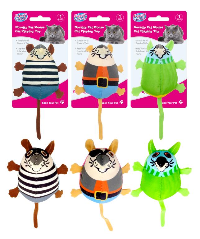 Novelty Fat Mouse Series Cat Playing Toys DUR5123