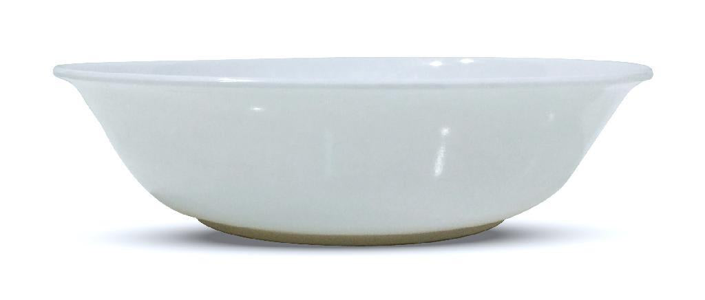 White Melamine Round Bowl - 35CM x 8.6CM DUR1433