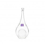 GLASSHANGINGTEARDROPTLITHLDER23CM  GCH1079