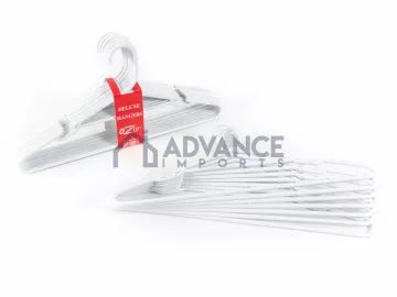 COAT HANGER 8 PACK WHITE HGR-WH8
