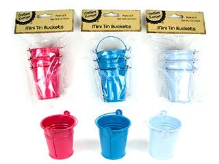 MINI TIN BUCKETS/3 CRAFT 213153