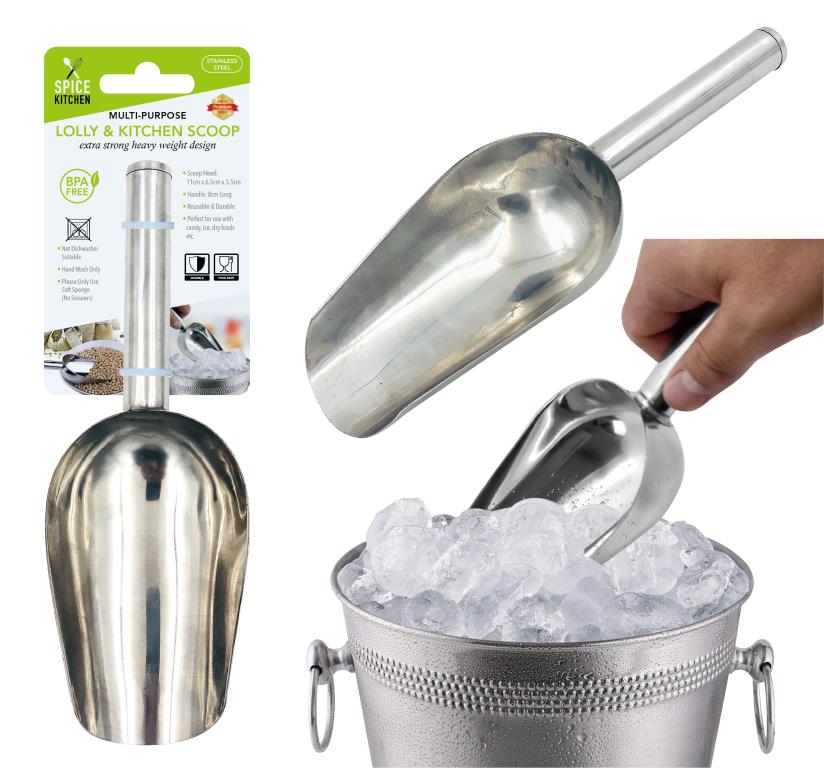 Stainless Steel Multi-Purpose Lolly/Kitchen Scoop DUR1903