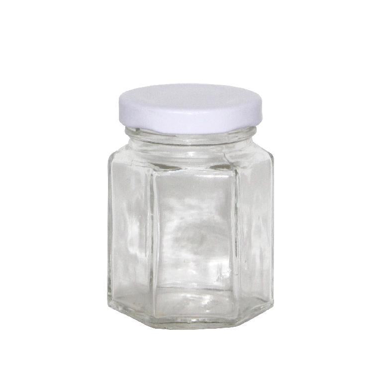 Hexagon Glass Lolly/Perserving Jar-110ML DUR2035