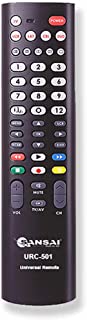Sansai 5in1 Universal TV Remote Replacement for Television/VCR/SAT/CBL/DVD SILVER URG-501A
