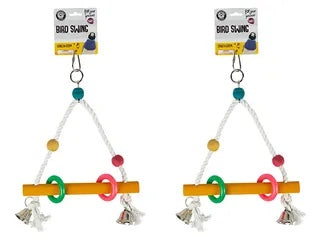 BIRD TOY WOOD & ROPE PERCH. PET 244515