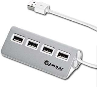 Sansai High Speed 4 Port USB 2.0 Hub Splitter Charger for Mac/PC/Laptop/Desktop CAT-4020
