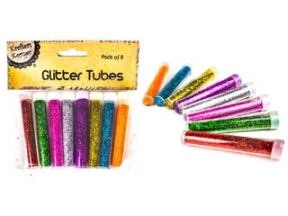 COL GLITTER TUBES/8 . CRAFT 203734