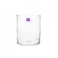 GLASS CYLINDER VASE 15X18CMH  GV71197K
