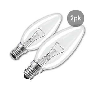 E14 Light Globe Warm White – 2 Pack GL-AE1425