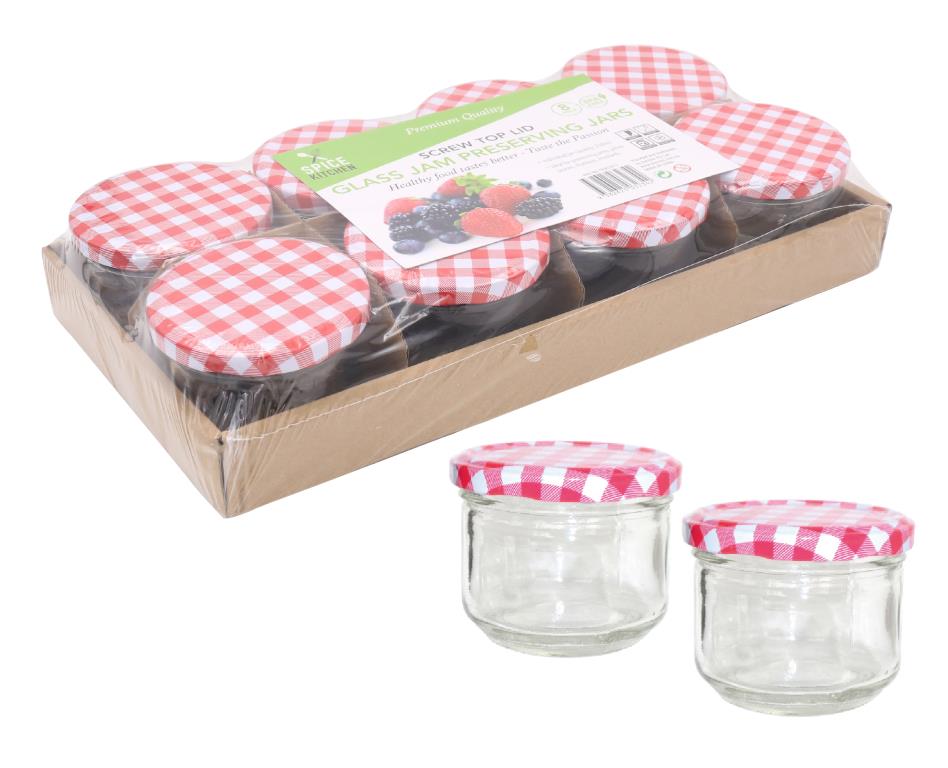 Perserving Jars 230ML (8PK Value Pack) DUR2573