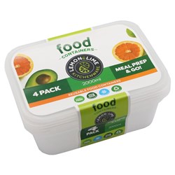 REUSABLE FOOD CONTAINERS 4PK 2L PDQ 68755