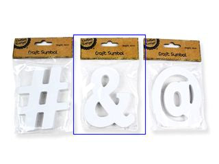 10CM WHITE SYMBOLS - & CRAFT 222919