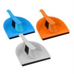 ESSENTIALS DUSTPAN & BRUSH 3 ASSTD 70314