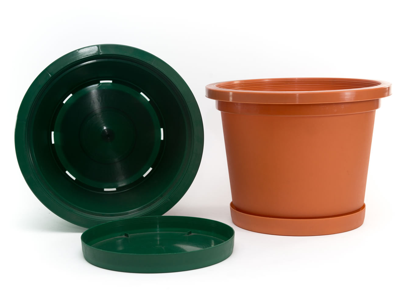 13" PLANTER & SAUCER 13INCH