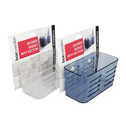 SUCTION BATHROOM BASKET 15.5X8X8CM 2 ASSTD 71007