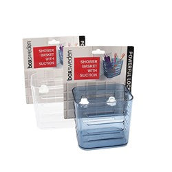 SUCTION BATHROOM BASKET 10.5X7.5X10CM 2 ASSTD 71014