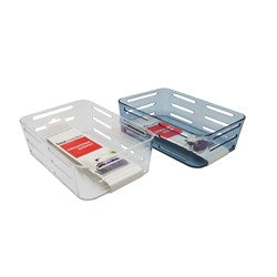 BATHROOM BASKET 20X13.5X6CM 2 ASSTD 71021