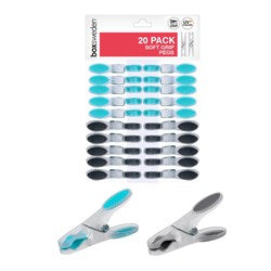 CLOTHES PEGS SOFT TIPS 20PK 72547