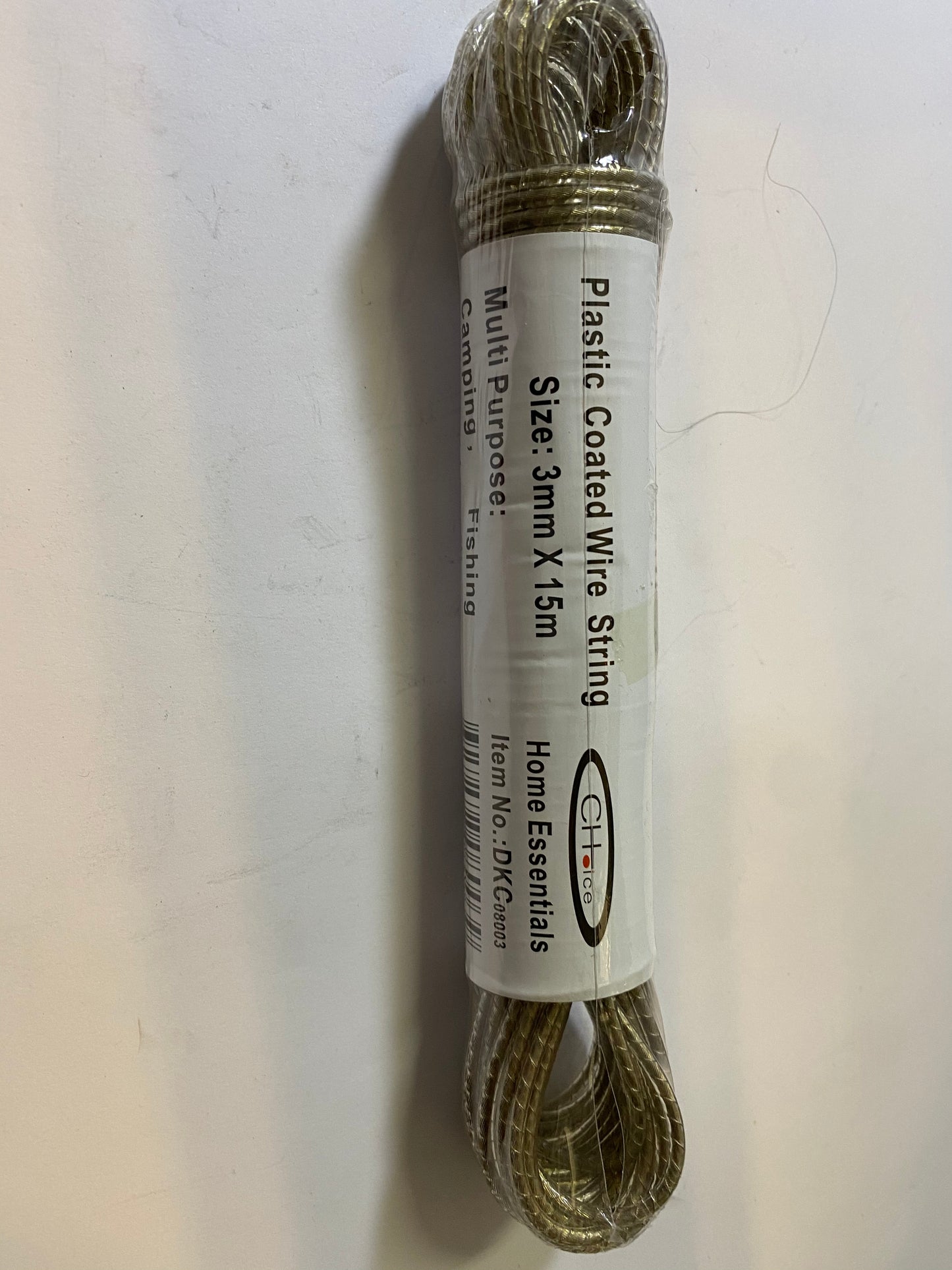 Plastic Coated Wire String 3MM X 15M Dkc08003